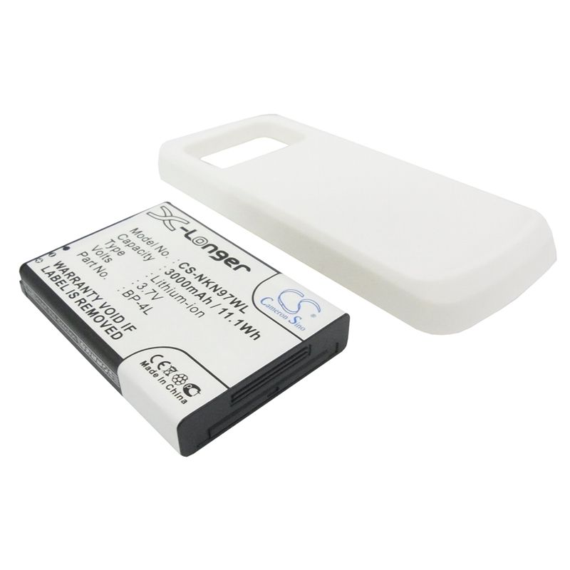 White 3.7V 3000mAh Nokia, n97 Replacement Battery Mobile & SmartPhone Cameron Sino Technology Limited