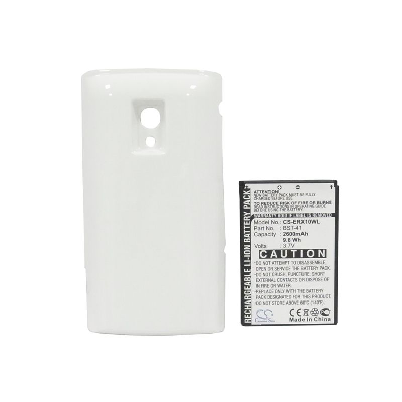 White 3.7V 2600mAh Ntt docomo, aso29038, xperiatm, sony ericsson Replacement Battery Mobile & SmartPhone Cameron Sino Technology Limited