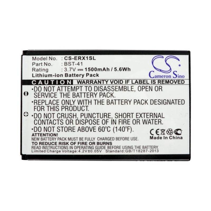 Li-ion Battery fits Ntt docomo, aso29038, xperiatm, sony 3.7V, 1500mAh Mobile & SmartPhone Cameron Sino Technology Limited
