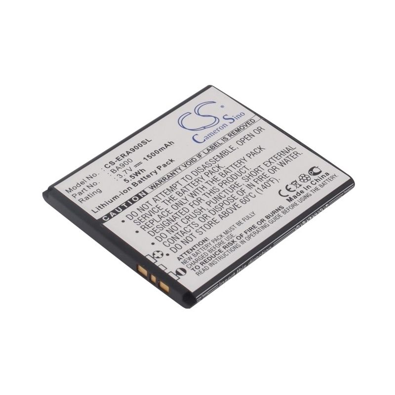 Li-ion Battery fits Ntt docomo, so-04d, sony ericsson, c1904 3.7V, 1500mAh Communications Cameron Sino Technology Limited