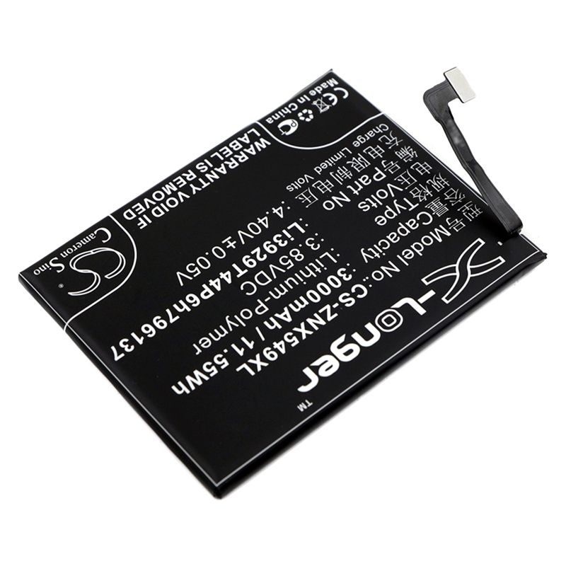 Li-polymer Battery Fits Nubia, Nx549j, Z11 Mini S, Z11 Mini S Dual Sim 3.85v, 3000mah Mobile & SmartPhone Cameron Sino Technology Limited