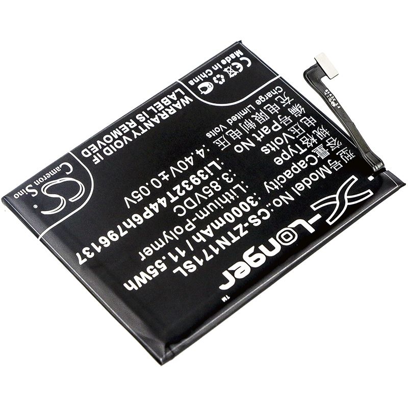 Li-Polymer Battery fits Nubia, nx569h, nx569j, z17 mini 3.85V, 3000mAh Mobile & SmartPhone Cameron Sino Technology Limited