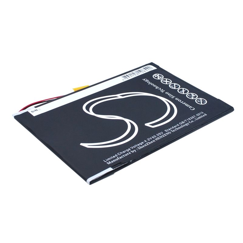 Li-Polymer Battery fits Nuvision, nuvision 10.1", tm1088c 3.7V, 3750mAh Tablet Cameron Sino Technology Limited