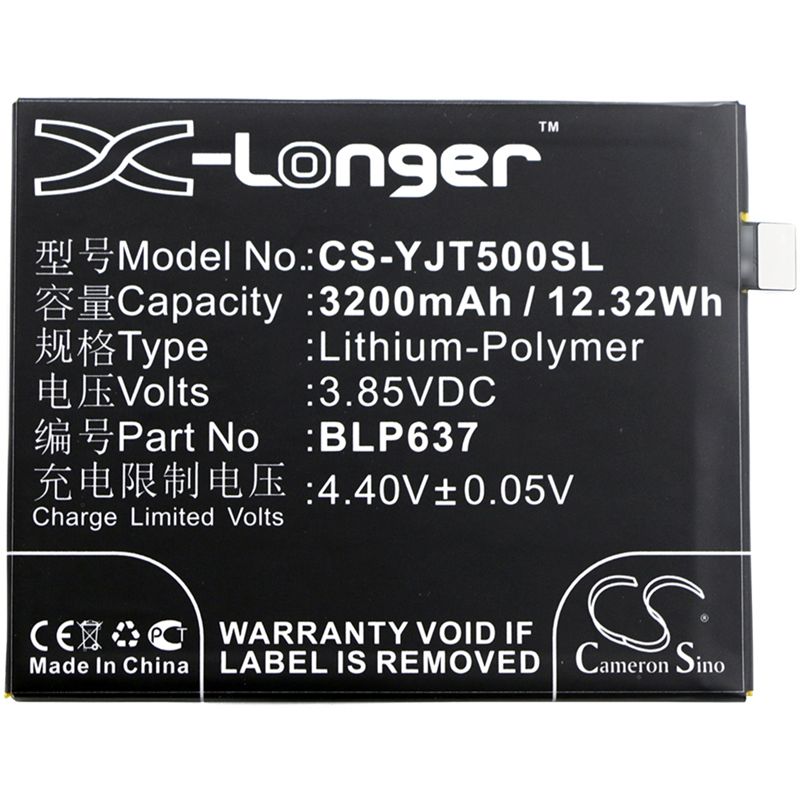 Li-polymer Battery Fits Oneplus,5, 5 Dual Sim, 5t Star Wars Limited Edition 3.85v, 3200mah Mobile & SmartPhone Cameron Sino Technology Limited