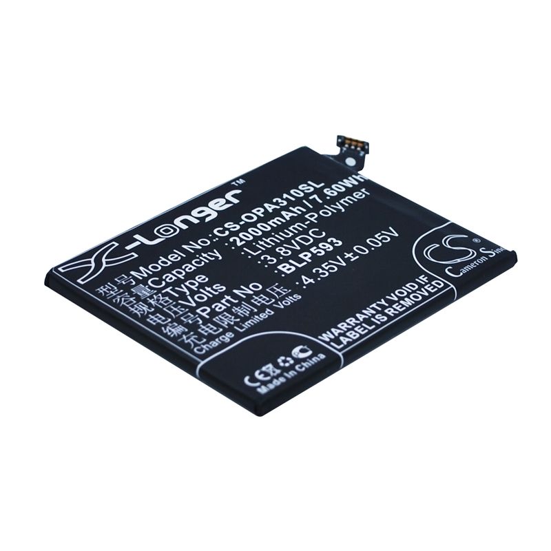 Li-Polymer Battery fits Oppo, a31, a31c, a31t 3.8V, 2000mAh Communications Cameron Sino Technology Limited (Suspended)