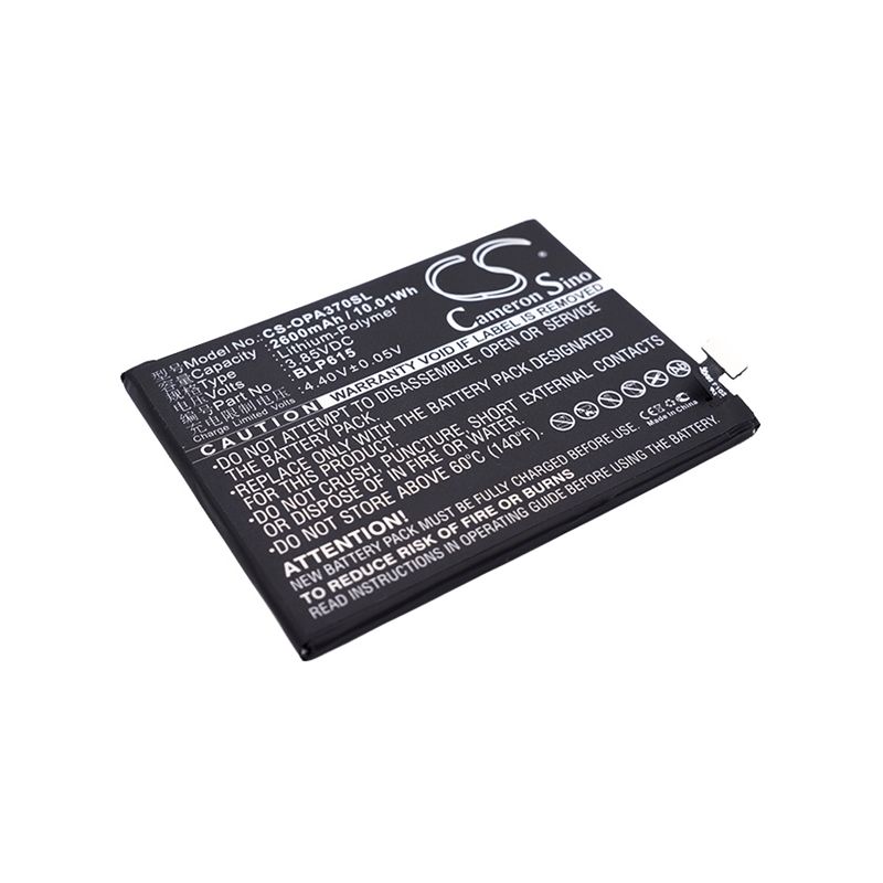 Li-Polymer Battery fits Oppo, a37, a37 dual sim td-lte, a37m 3.85V, 2600mAh Mobile & SmartPhone Cameron Sino Technology Limited