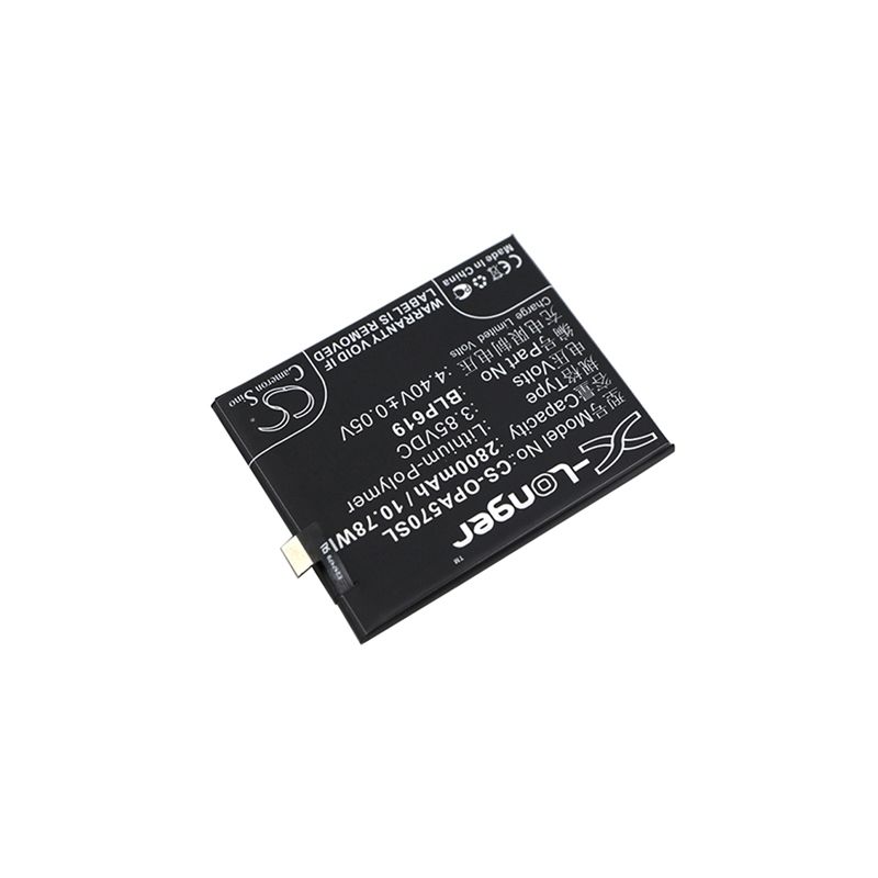 Li-polymer Battery Fits Oppo, A39, A39 Dual Sim, A39 Dual Sim Td-lte 3.85v, 2800mah Mobile & SmartPhone Cameron Sino Technology Limited