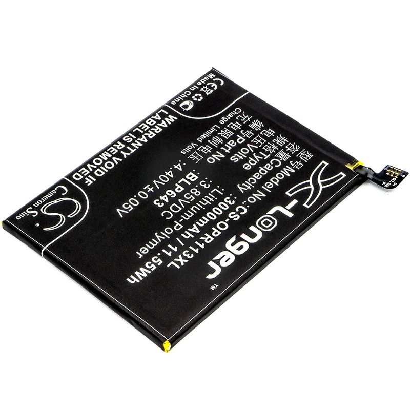 Li-Polymer Battery fits Oppo, cph1719, r11s, r11s dual sim 3.85V, 3000mAh Mobile & SmartPhone Cameron Sino Technology Limited