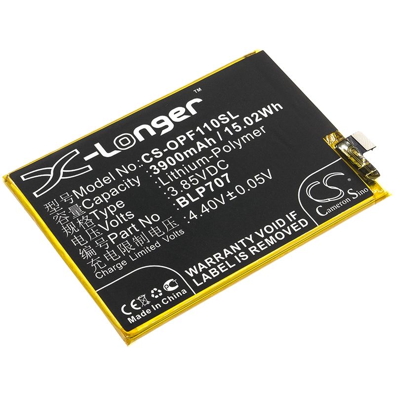 Li-Polymer Battery fits Oppo, cph1911, cph1913, f11 3.85V, 3900mAh Mobile & SmartPhone Cameron Sino Technology Limited