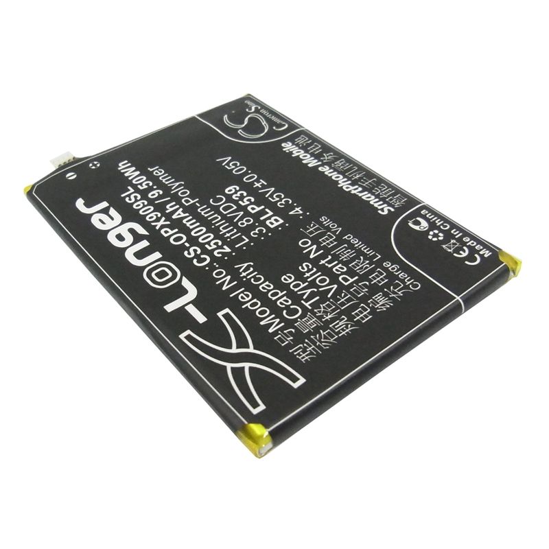 Li-Polymer Battery fits Oppo, find 5, x909, x909t 3.8V, 2500mAh Mobile & SmartPhone Cameron Sino Technology Limited