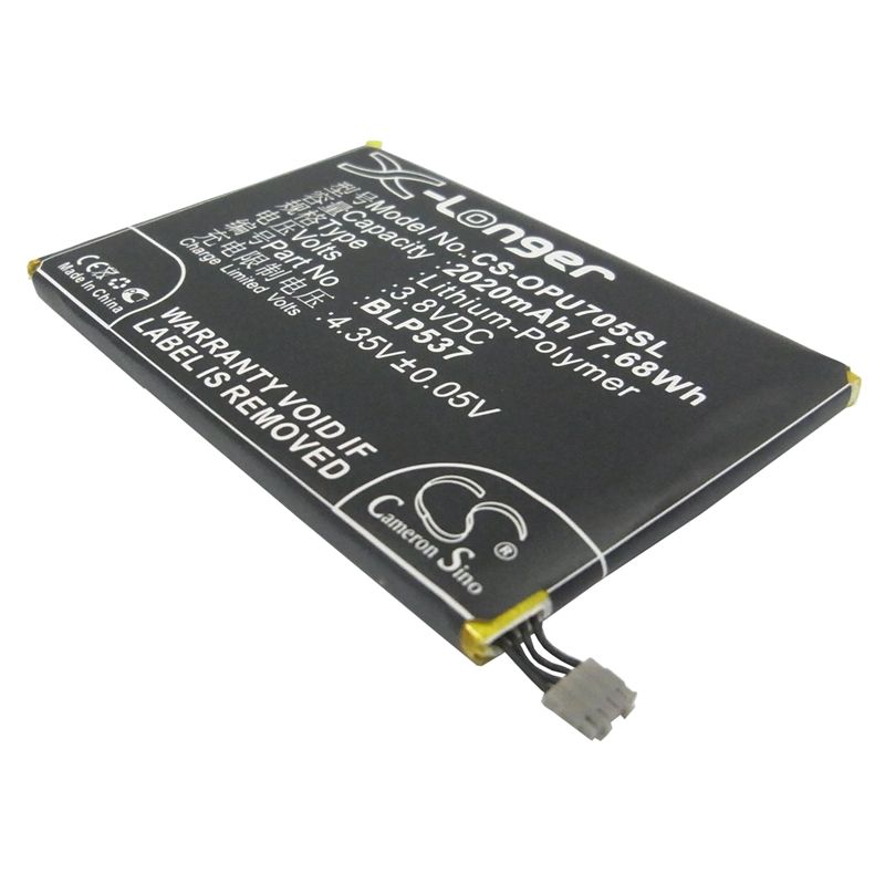 Li-Polymer Battery fits Oppo, find way, find way s, u7015 3.8V, 2020mAh Mobile & SmartPhone Cameron Sino Technology Limited