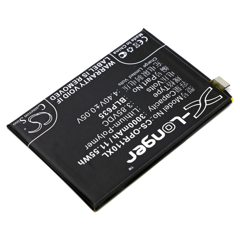 Li-Polymer Battery fits Oppo, r11 3.85V, 3000mAh Mobile & SmartPhone Cameron Sino Technology Limited