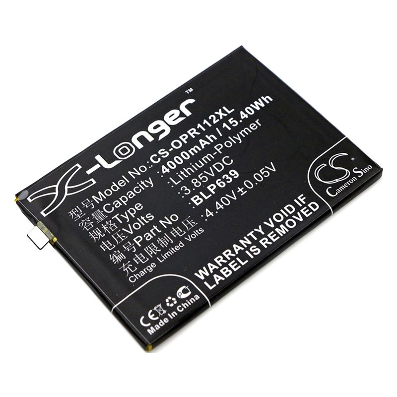 Li-Polymer Battery fits Oppo, r11 plus, r11 plus dual sim, r11 plus dual sim td-lte 3.85V, 4000mAh Communications Cameron Sino Technology Limited (Suspended)