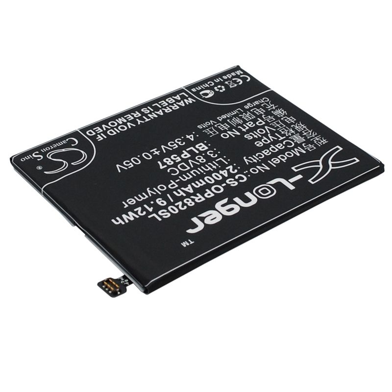 Li-Polymer Battery fits Oppo, r1c, r8200, r8205 3.8V, 2400mAh Mobile & SmartPhone Cameron Sino Technology Limited