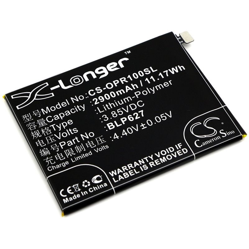 Li-Polymer Battery fits Oppo, r9sk 3.85V, 2900mAh Mobile & SmartPhone Cameron Sino Technology Limited