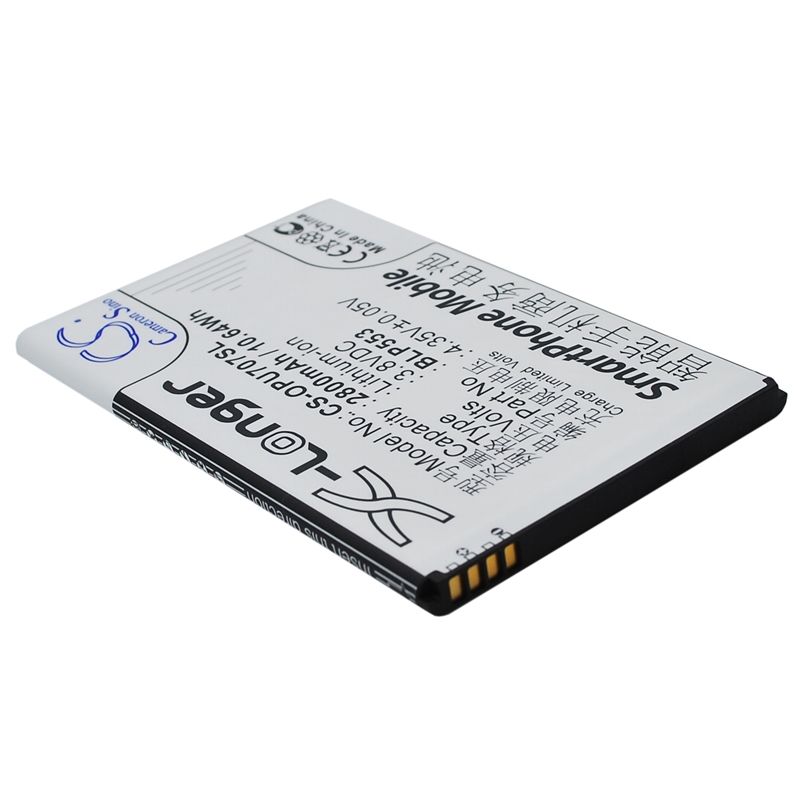 Li-ion Battery fits Oppo, u2s, u707, u707t 3.8V, 2800mAh Mobile & SmartPhone Cameron Sino Technology Limited