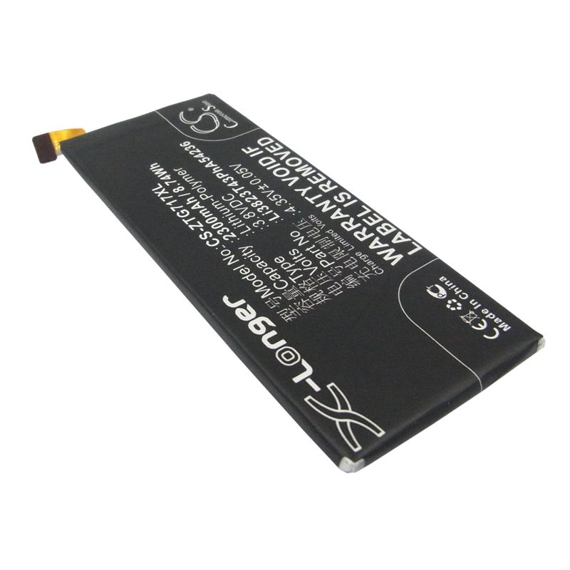 Li-Polymer Battery fits Original, blade vec 4g, rono, zte 3.8V, 2300mAh Mobile & SmartPhone Cameron Sino Technology Limited