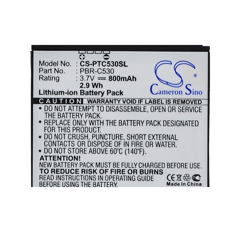 Li-ion Battery fits Pantech, c530, c530 slate, c790 3.7V, 800mAh Mobile & SmartPhone Cameron Sino Technology Limited