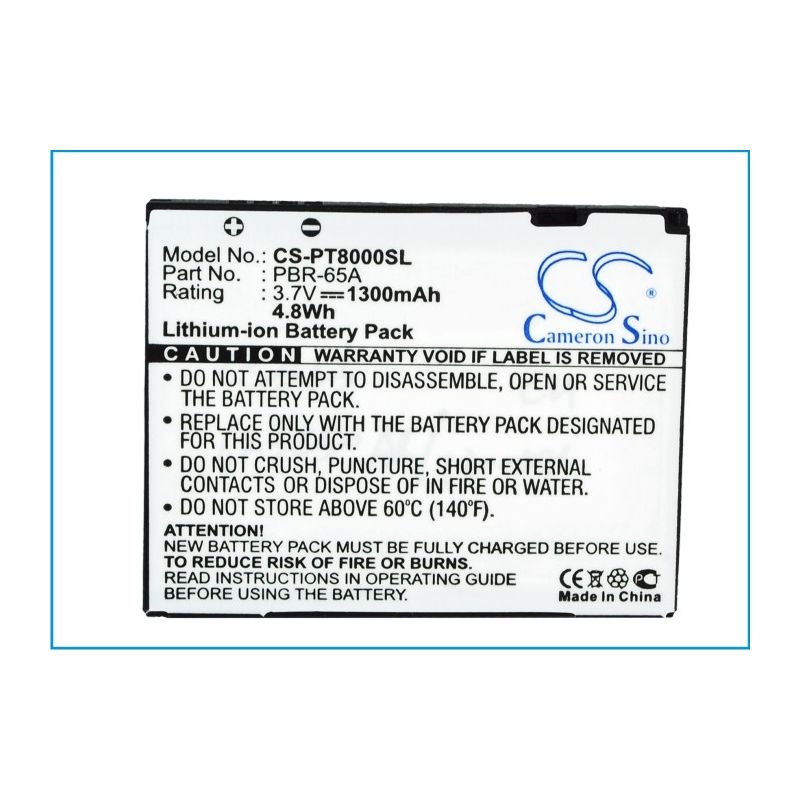 Li-ion Battery fits Pantech, crossover, p8000 3.7V, 1300mAh Mobile & SmartPhone Cameron Sino Technology Limited