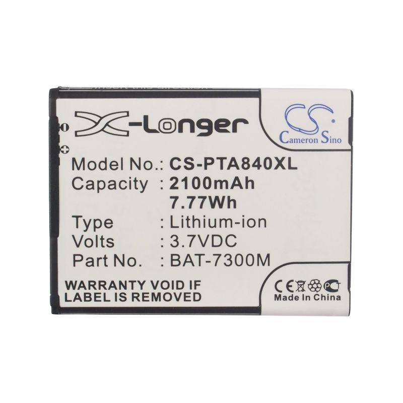 Li-ion Battery fits Pantech, im-a840l, im-a840s, im-a840sp 3.7V, 2100mAh Communications Cameron Sino Technology Limited