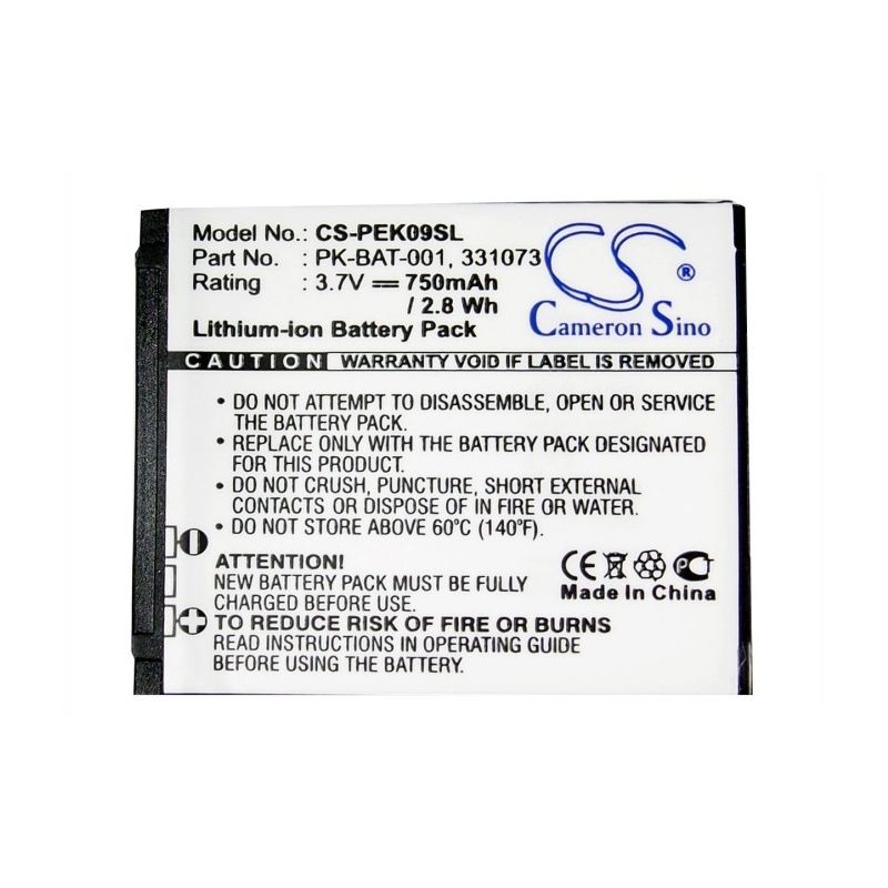 Li-ion Battery fits Peek,9, pronto 3.7V, 750mAh Mobile & SmartPhone Cameron Sino Technology Limited