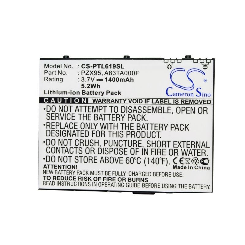 Li-ion Battery fits Pharos, m619, mercury 619, ptl619 3.7V, 1400mAh Mobile & SmartPhone Cameron Sino Technology Limited