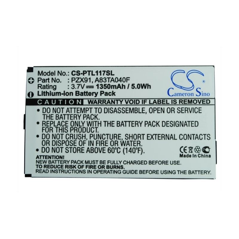 Li-ion Battery fits Pharos, pzx91, traveler 117, traveler 127 3.7V, 1350mAh Mobile & SmartPhone Cameron Sino Technology Limited