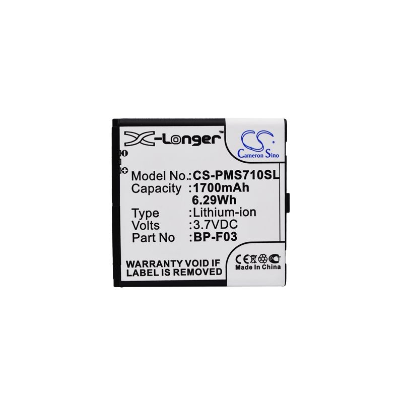 Li-ion Battery fits Phicomm, fws 710 3.7V, 1700mAh Communications Cameron Sino Technology Limited (Suspended)