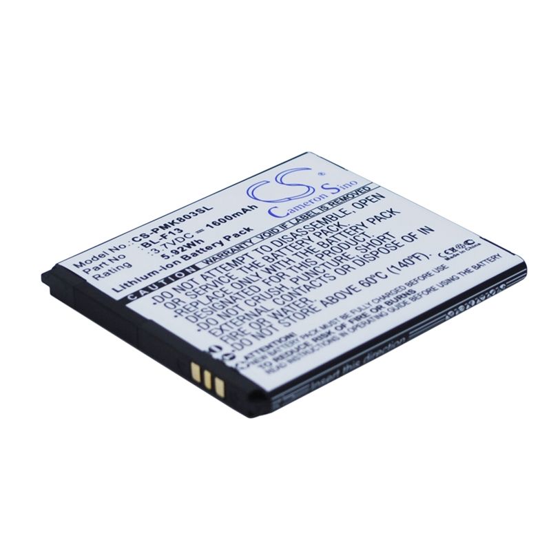 Li-ion Battery fits Phicomm, i803 3.7V, 1600mAh Communications Cameron Sino Technology Limited (Suspended)