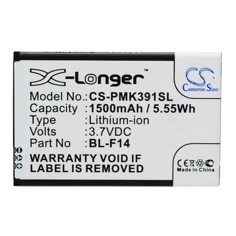Li-ion Battery fits Phicomm, k390w 3.7V, 1500mAh Communications Cameron Sino Technology Limited (Suspended)