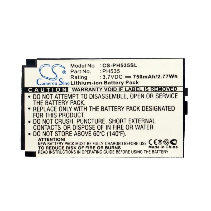 Li-ion Battery fits Philips,350,355,530 3.7V, 750mAh Communications Cameron Sino Technology Limited