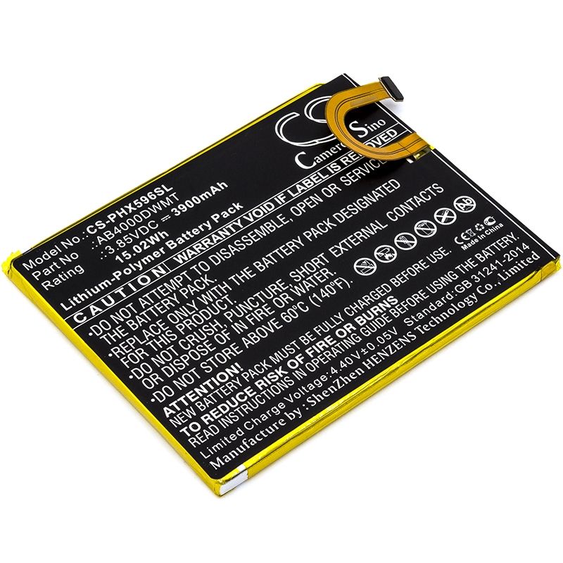 Li-Polymer Battery fits Philips, xenium ctx596, xenium x596 3.85V, 3900mAh Mobile & SmartPhone Cameron Sino Technology Limited