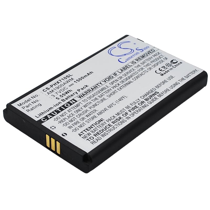 Li-ion Battery fits Philips, xenium x710 3.7V, 1500mAh Mobile & SmartPhone Cameron Sino Technology Limited