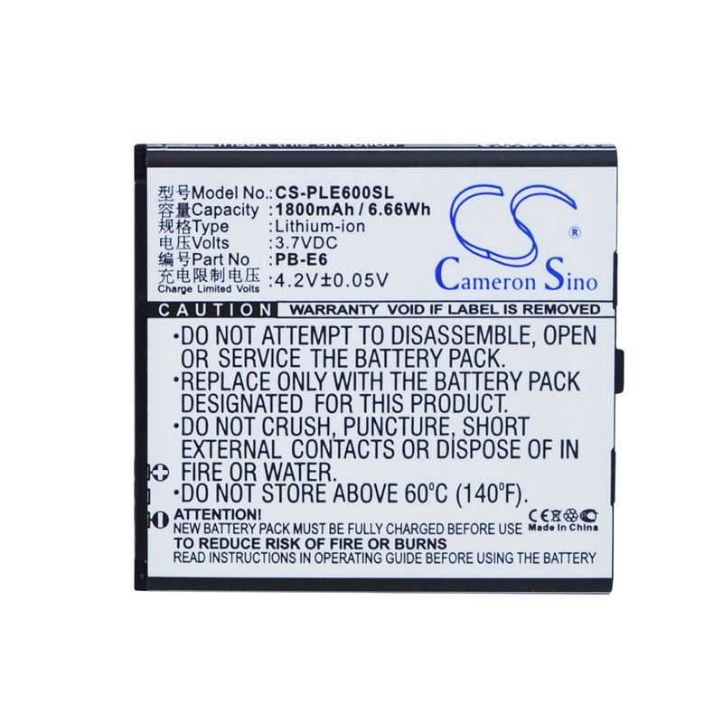 Li-ion Battery fits Pole, e6 3.7V, 1800mAh Communications Cameron Sino Technology Limited (Suspended)