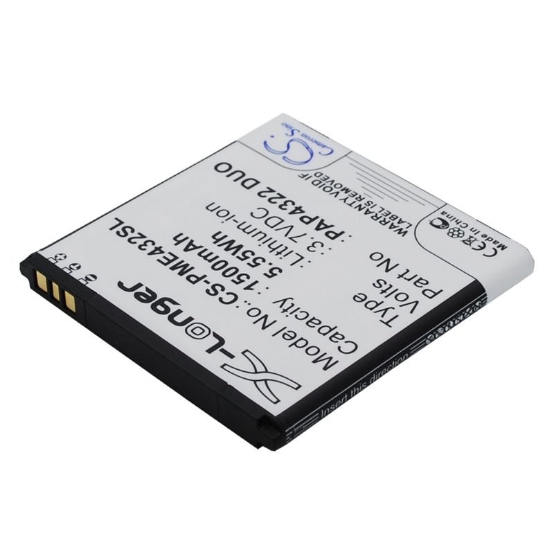 Li-ion Battery fits Prestigio, multiphone 4322 duo 3.7V, 1500mAh Mobile & SmartPhone Cameron Sino Technology Limited