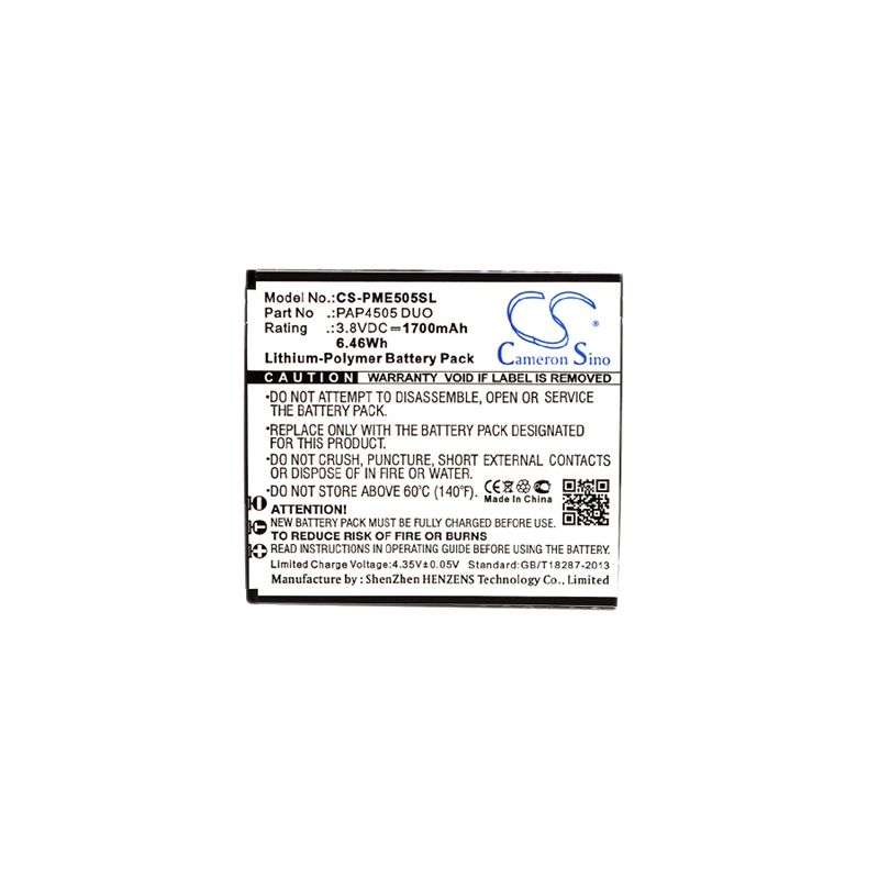 Li-Polymer Battery fits Prestigio, multiphone 4505 duo 3.8V, 1700mAh Communications Cameron Sino Technology Limited (Suspended)