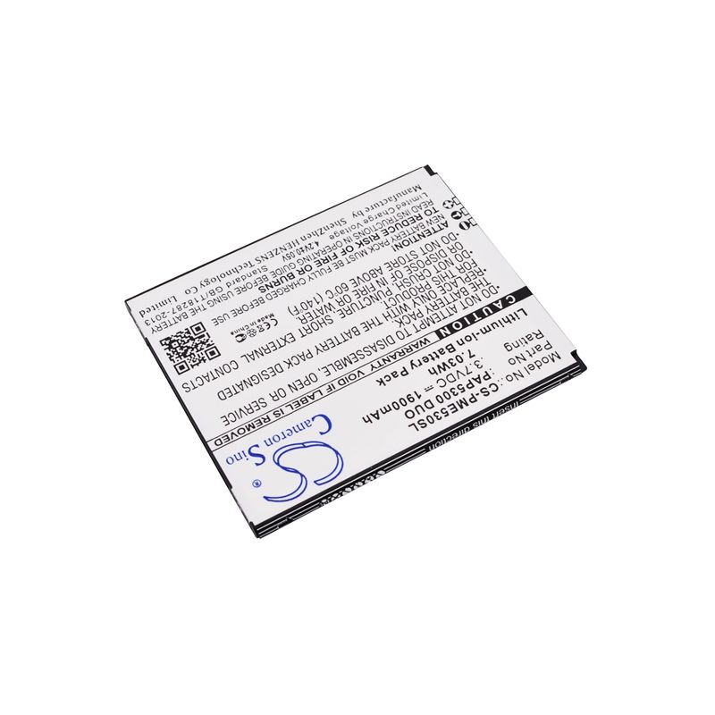 Li-ion Battery fits Prestigio, multiphone 5300 duo 3.7V, 1900mAh Mobile & SmartPhone Cameron Sino Technology Limited