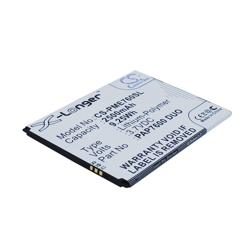 Li-Polymer Battery fits Prestigio, multiphone 7600 duo 3.7V, 2500mAh Mobile & SmartPhone Cameron Sino Technology Limited