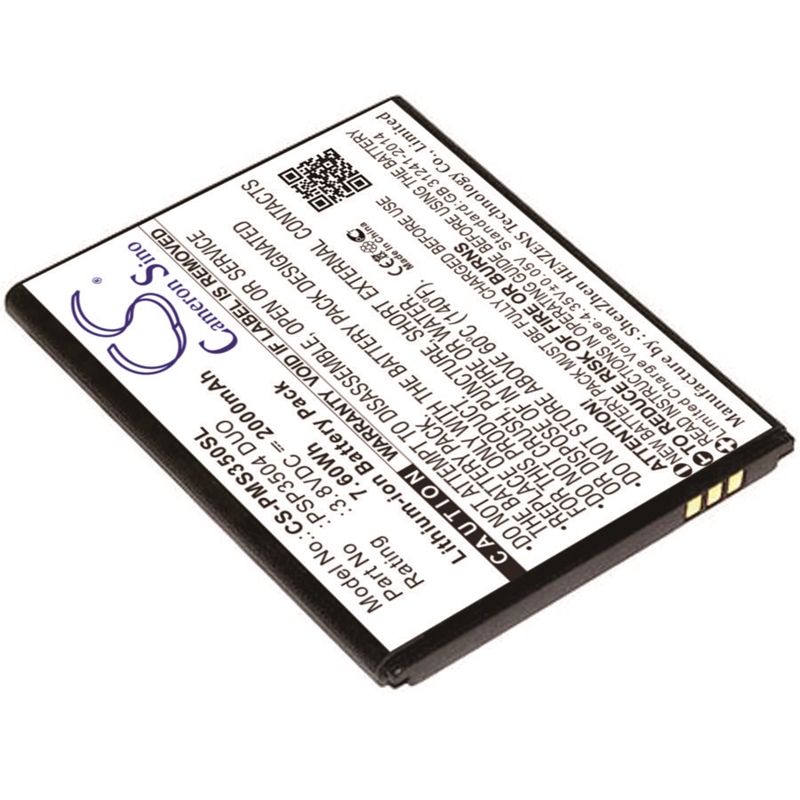Li-ion Battery fits Prestigio, muze c3, psp3504 duo 3.8V, 2000mAh Mobile & SmartPhone Cameron Sino Technology Limited