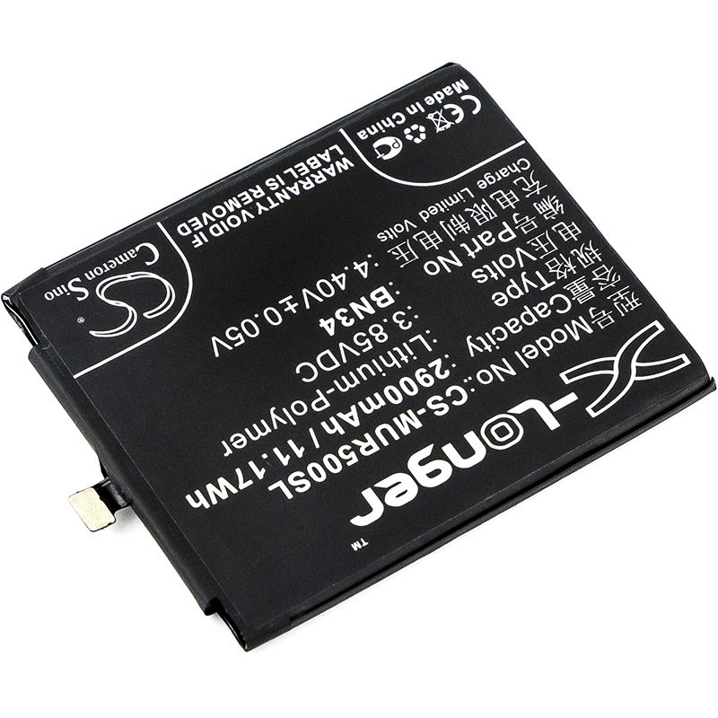 Li-Polymer Battery fits Redmi, 5a, m5a, xiaomi 3.85V, 2900mAh Mobile & SmartPhone Cameron Sino Technology Limited