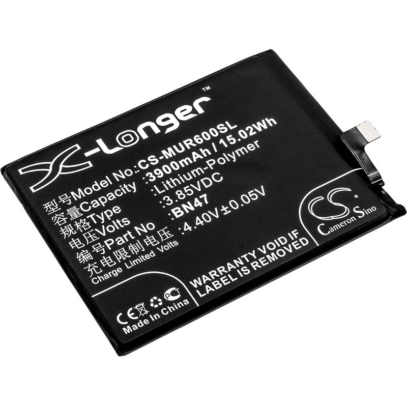Li-Polymer Battery fits Redmi, 6 pro, 6 pro premium edition dual sim, 6 pro stardard edition dual sim 3.85V, 3900mAh Mobile & SmartPhone Cameron Sino Technology Limited