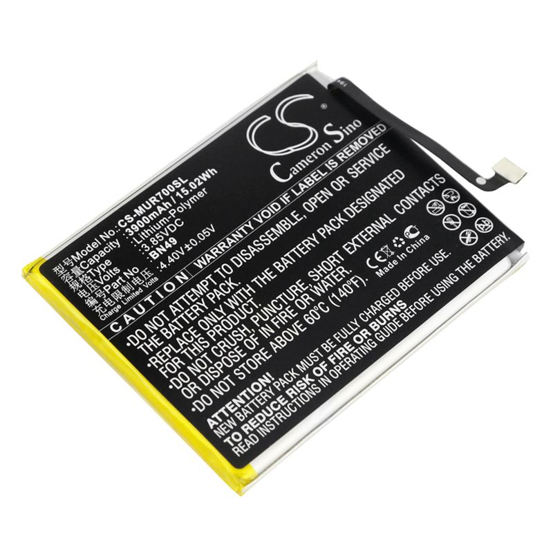 Li-Polymer Battery fits Redmi, 7a, 7a dual sim, 7a global dual sim 3.85V, 3900mAh Mobile & SmartPhone Cameron Sino Technology Limited