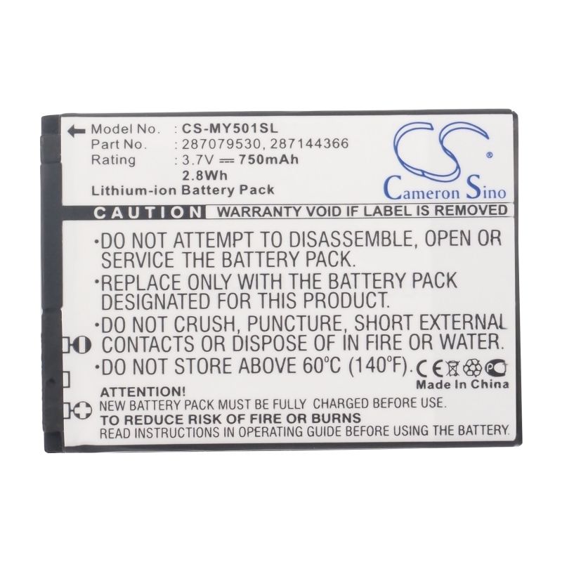 Li-ion Battery fits Sagem,226, my150x, my200v 3.7V, 750mAh Mobile & SmartPhone Cameron Sino Technology Limited