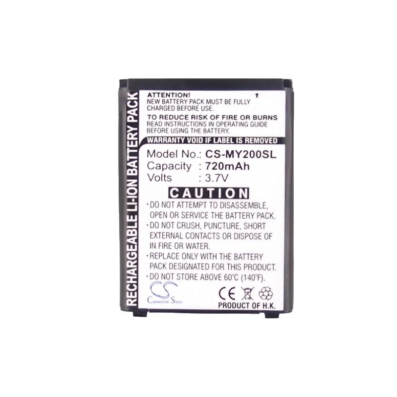 Li-ion Battery fits Sagem, my200x, my201x, my202x 3.7V, 720mAh Mobile & SmartPhone Cameron Sino Technology Limited
