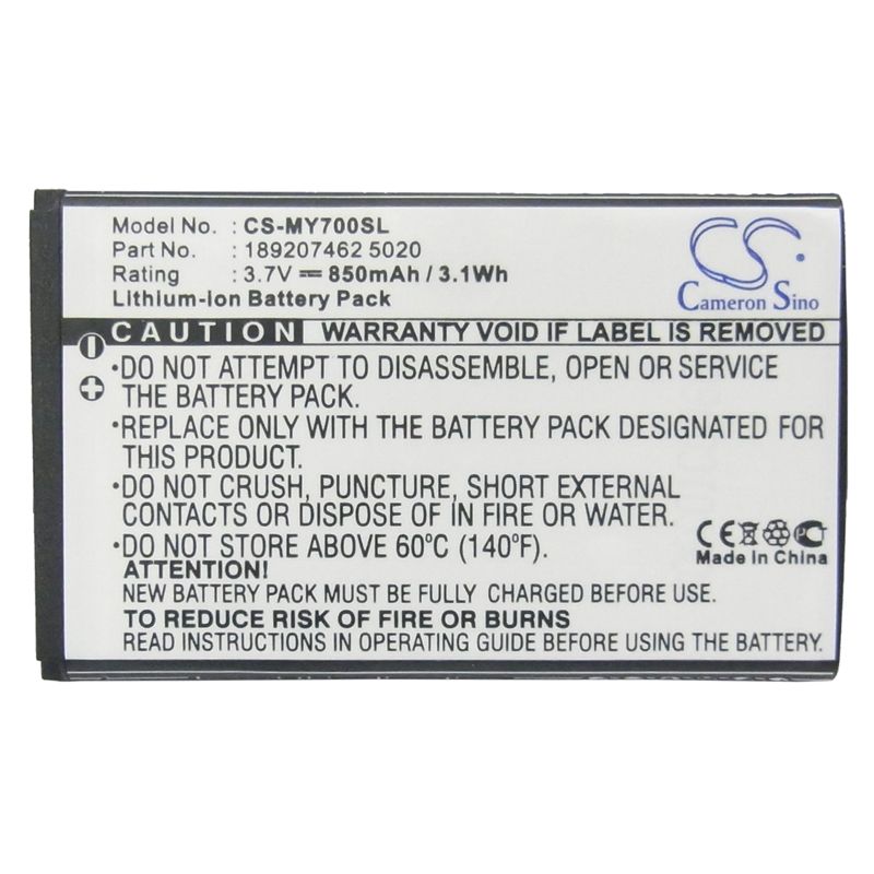 Li-ion Battery fits Sagem, my419x, my700x, my700xi 3.7V, 850mAh Communications Cameron Sino Technology Limited (Suspended)