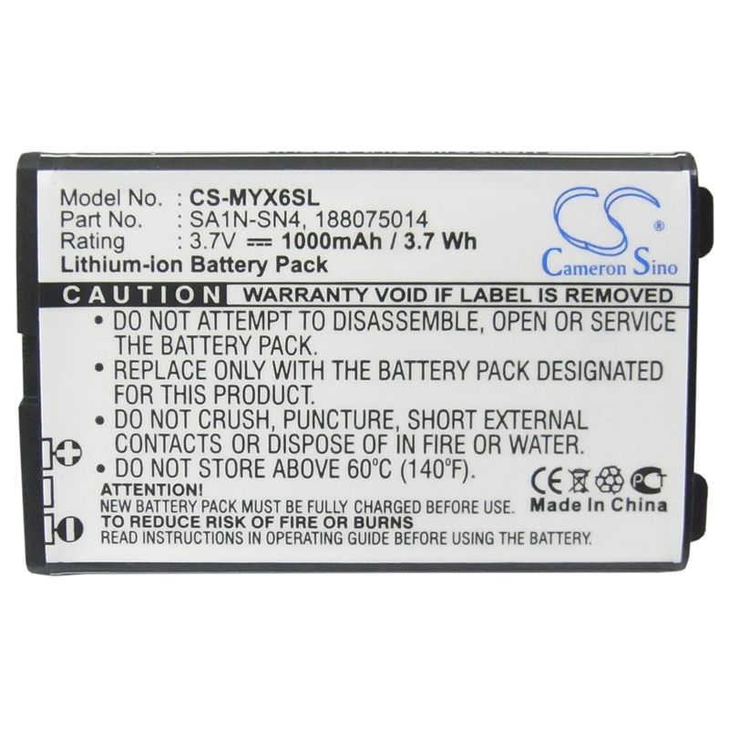Li-ion Battery fits Sagem, myv65, myv-65, myv75 3.7V, 1000mAh Mobile & SmartPhone Cameron Sino Technology Limited