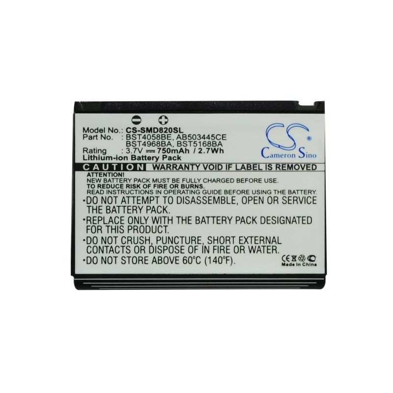 Li-ion Battery Fits Samsung, Ace, Blade, Gh-d730 3.7v, 750mah Mobile & SmartPhone Cameron Sino Technology Limited