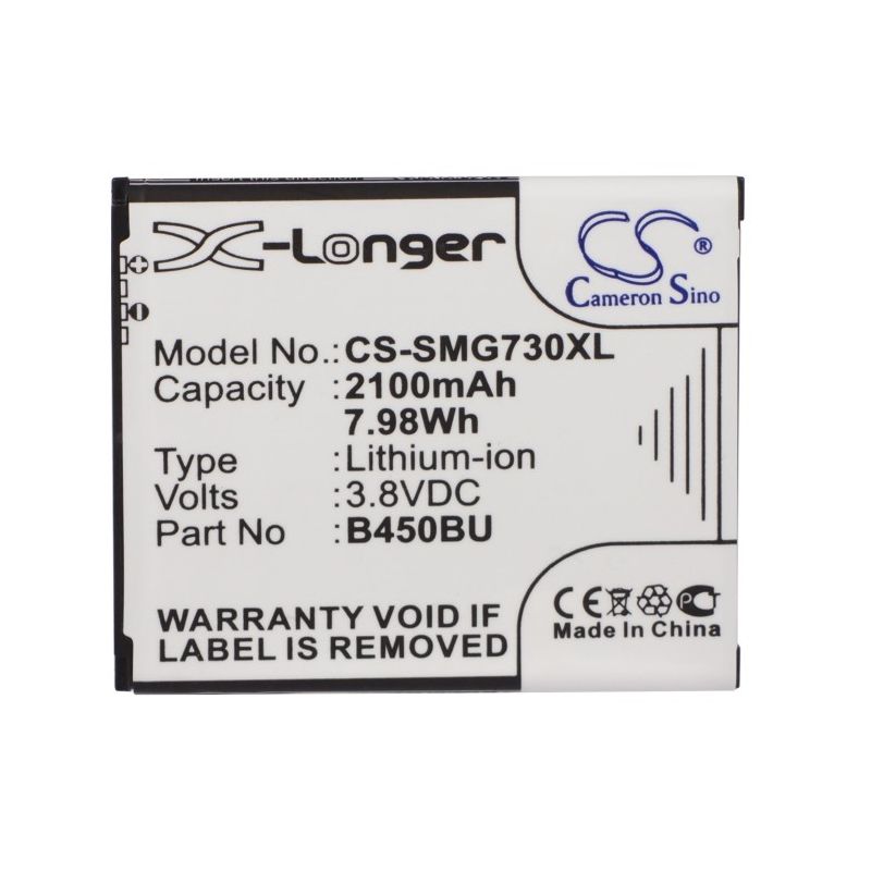Li-ion Battery Fits Samsung, Afyon, Galaxy Core 4g, Galaxy Core Mini 3.8v, 2100mah Mobile & SmartPhone Cameron Sino Technology Limited