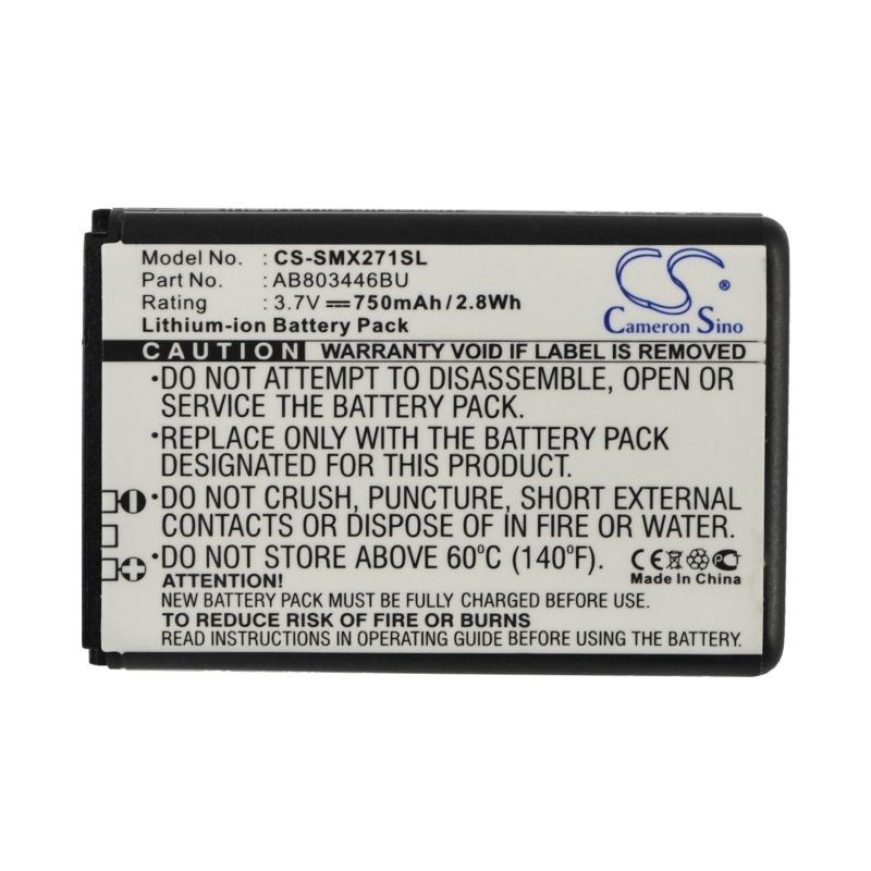 Li-ion Battery fits Samsung, b2710 solid, gt-b2710, xcover 271 3.7V, 750mAh Mobile & SmartPhone Cameron Sino Technology Limited