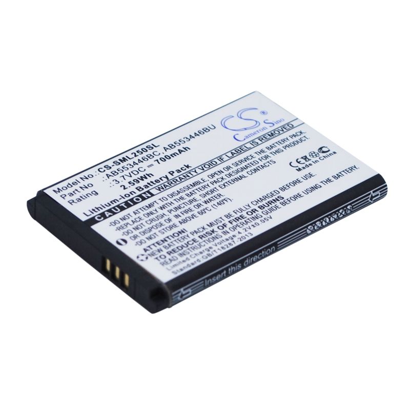 Li-ion Battery fits Samsung, beat s, champ, diva diamond 3.7V, 700mAh Mobile & SmartPhone Cameron Sino Technology Limited